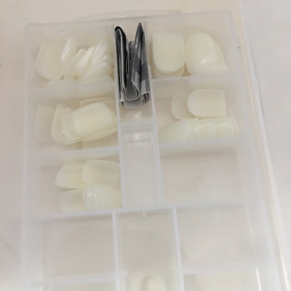 Plain clear nails 20 boxes all come there are nail glue in 14 of them. - Picture 6 of 8